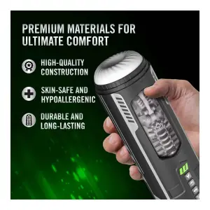 M for Men - Master Blaster - Black best male masturbator stroker - product detail