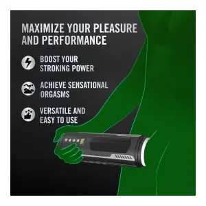 M for Men - Master Blaster - Black best male masturbator stroker - packaging view