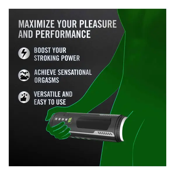 M for Men - Master Blaster - Black best male masturbator stroker - packaging view