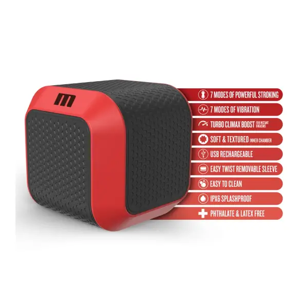 M for Men - Slambox - Red male masturbator - product detail