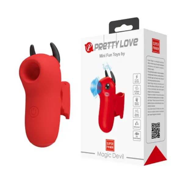 Magic Devil Finger Vibrator - Red - view 4