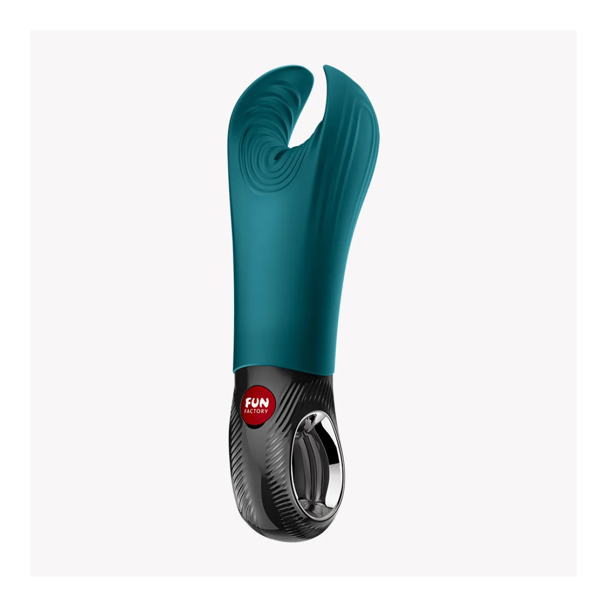 Manta Vibrating Masturbator - Bottle Green discreet male stroker - alternate angle