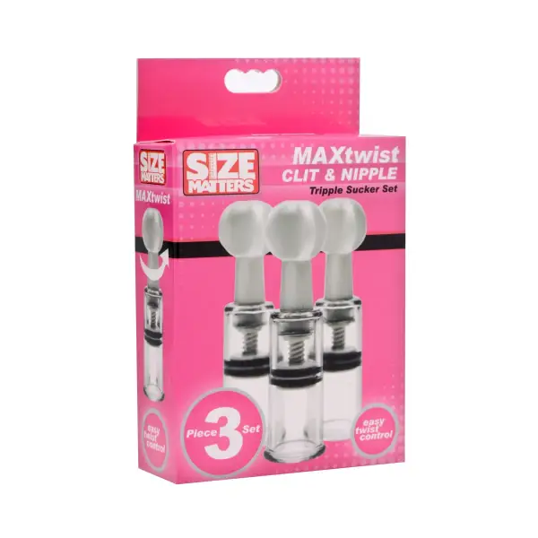 Max Twist Clit and Nipple Triple Sucker Set - nipple toys - product image 4