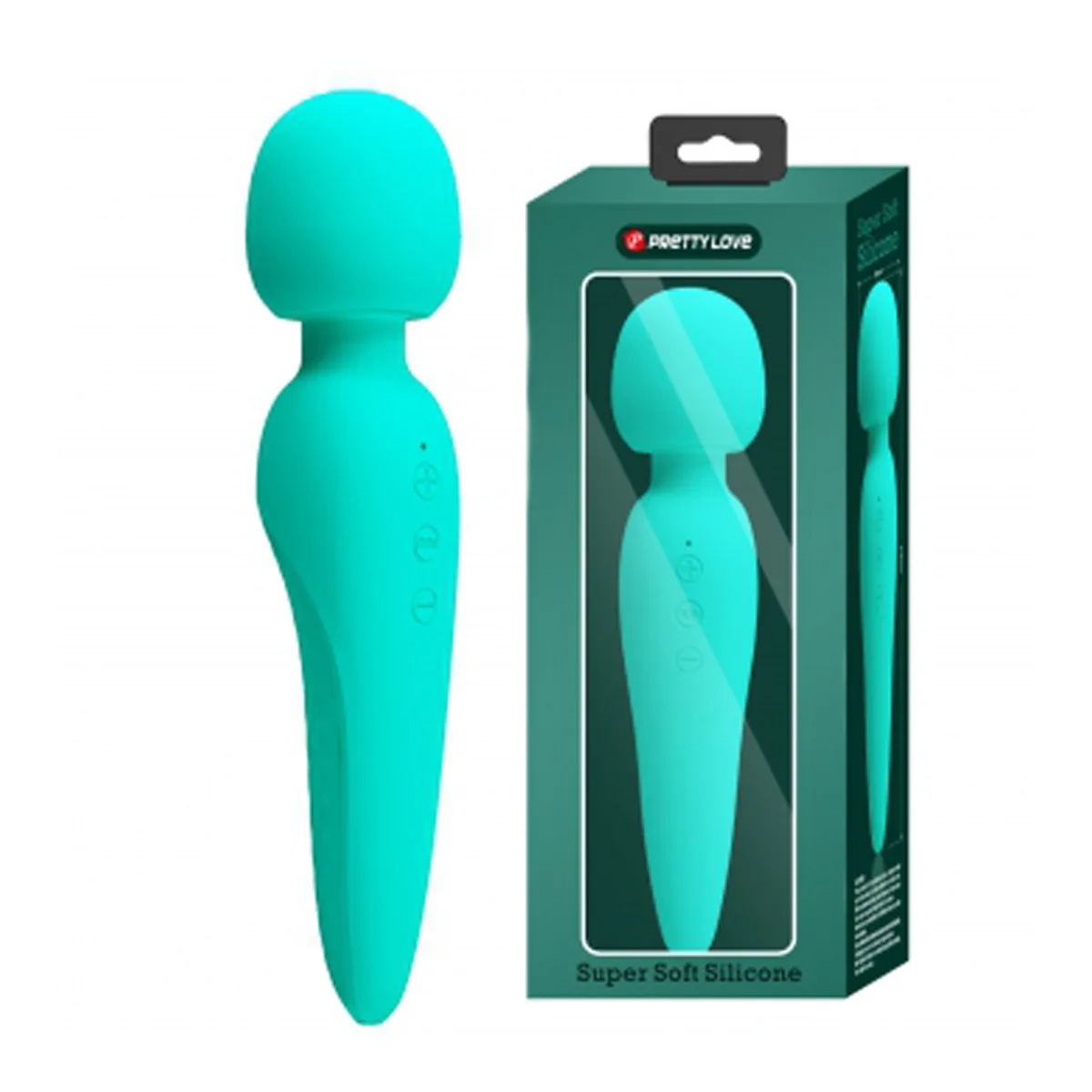 Meredith Super Soft Silicone Wand - Turquoise - view 3