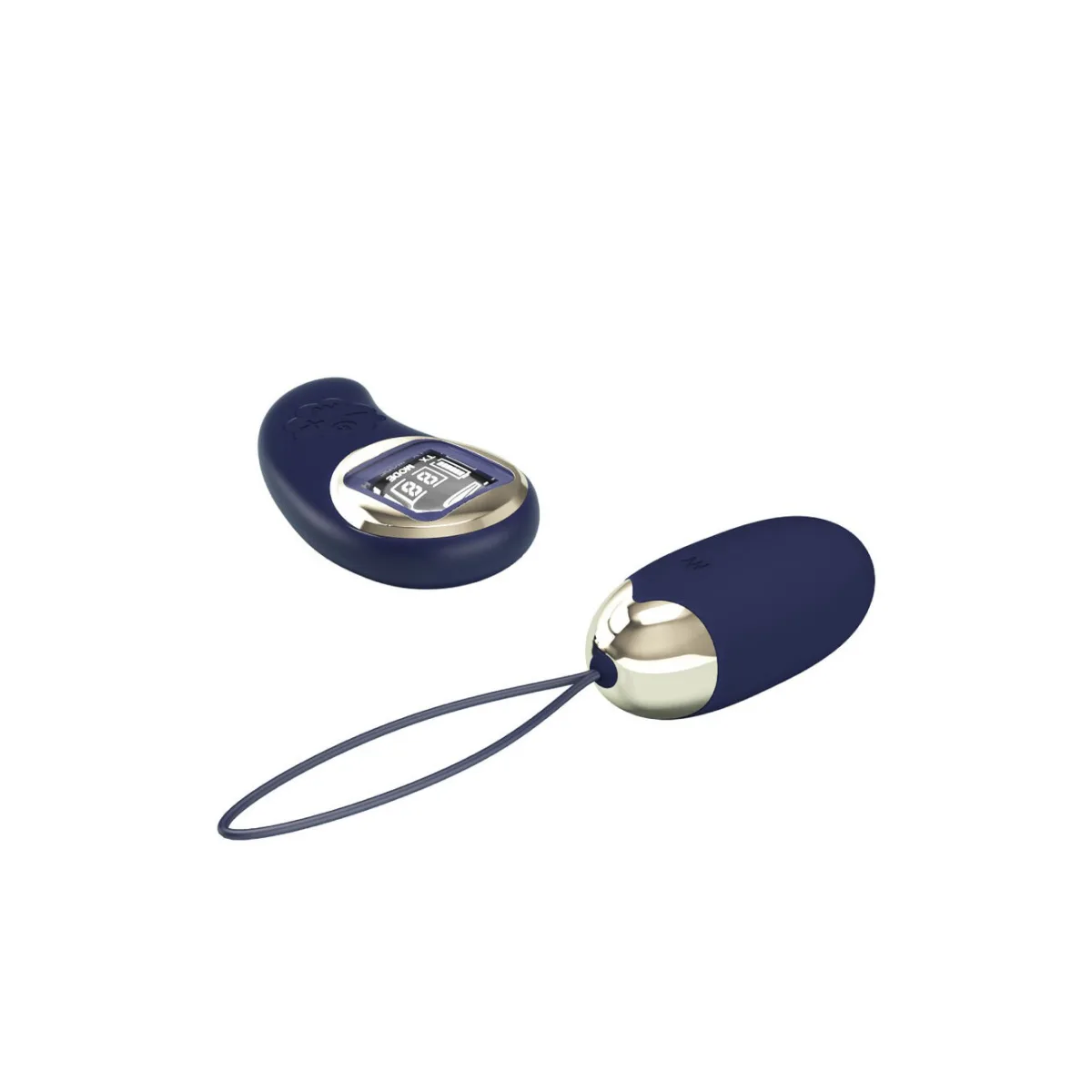 Mina Vibrating Remote Control Egg - Blue - view 2