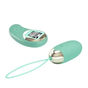 Mina Vibrating Remote Control Egg - Turquoise - view 2