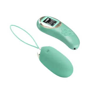 Mina Vibrating Remote Control Egg - Turquoise - view 3