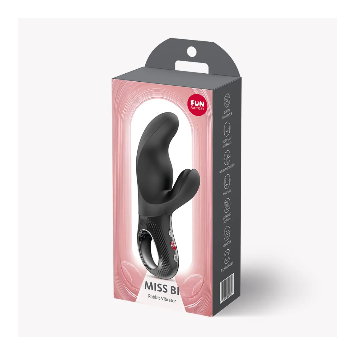 Miss Bi Rabbit Vibrator - Black - view 1