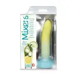 Mixers Lime Rickey 8" Dildo - Yellow Mint Blue blue strap on dildo - main product image