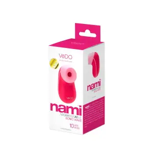 Nami Rechargeable Sonic Vibe - Foxy Pink - vibrators - product image 3