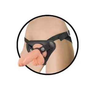 Natural Strap-on Harness With Dong - Light strap on dildo - main product image
