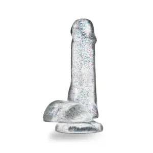 Naturally Yours - 6 Inch Glitter Cock - Sparkling Clear realistic dildo - product image 3