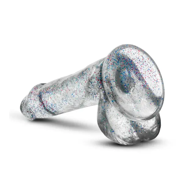 Naturally Yours - 6 Inch Glitter Cock - Sparkling Clear realistic dildo - product image 7