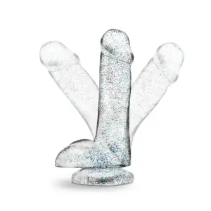 Naturally Yours - 6 Inch Glitter Cock - Sparkling Clear realistic dildo - product image 8