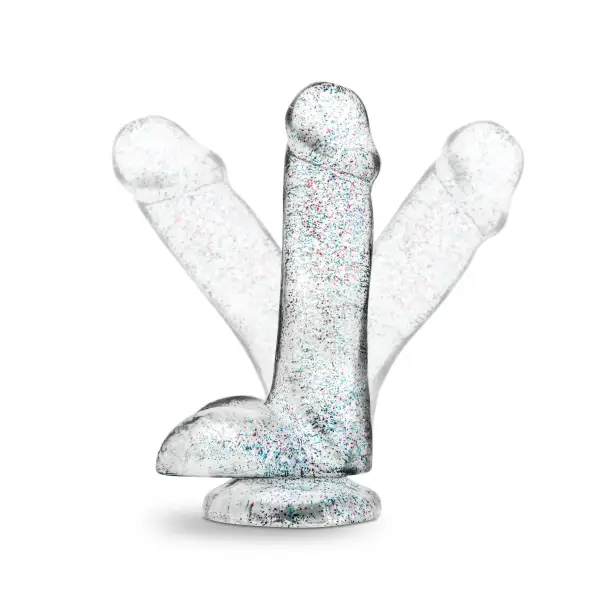 Naturally Yours - 6 Inch Glitter Cock - Sparkling Clear realistic dildo - product image 8