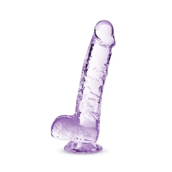 Naturally Yours - 6 in Crystalline Dildo - Amethyst - view 1