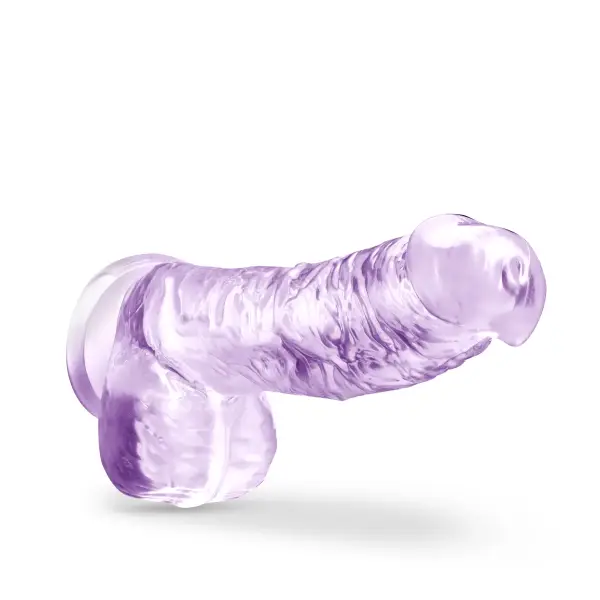 Naturally Yours - 6 in Crystalline Dildo - Amethyst - view 6