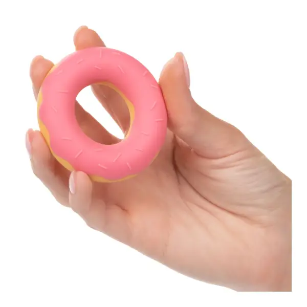 Naughty Bits Dickin Donuts Silicone Donut Cock Ring - Pink cock ring toy - product detail