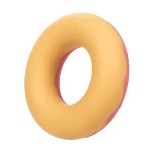 Naughty Bits Dickin Donuts Silicone Donut Cock Ring - Pink cock ring toy - additional view