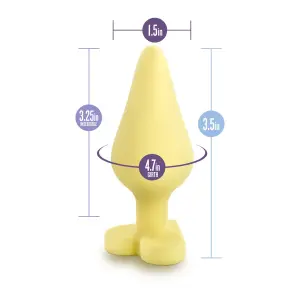 Naughty Candy Heart - Spank Me - Yellow 11 Naughty Candy Heart - Spank Me - Yellow cock ring anal vibrator - additional view