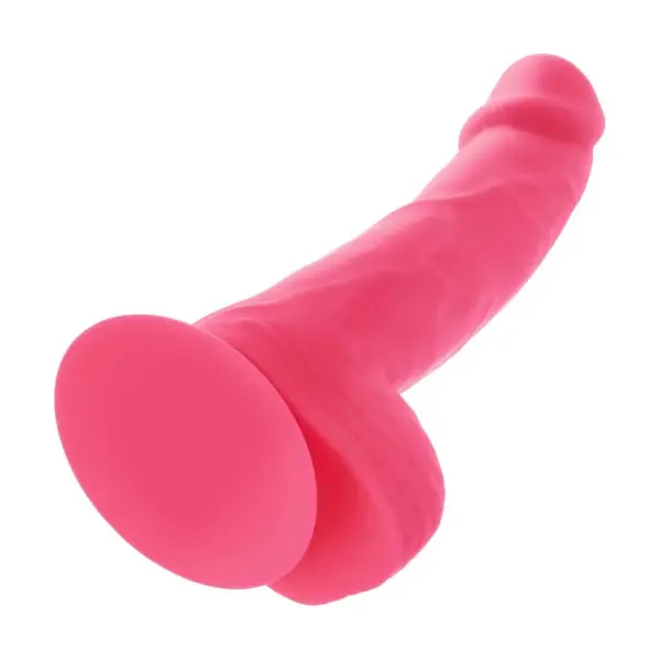 Neon Silicone Studs 6 in - Pink pink silicone dildo - alternate view 5