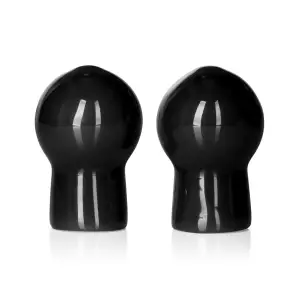 Nipple Play Advanced Nipple Suckers - Black - nipple toys - product image 2