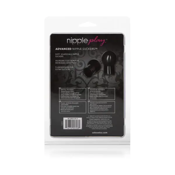 Nipple Play Advanced Nipple Suckers - Black - nipple toys - product image 4