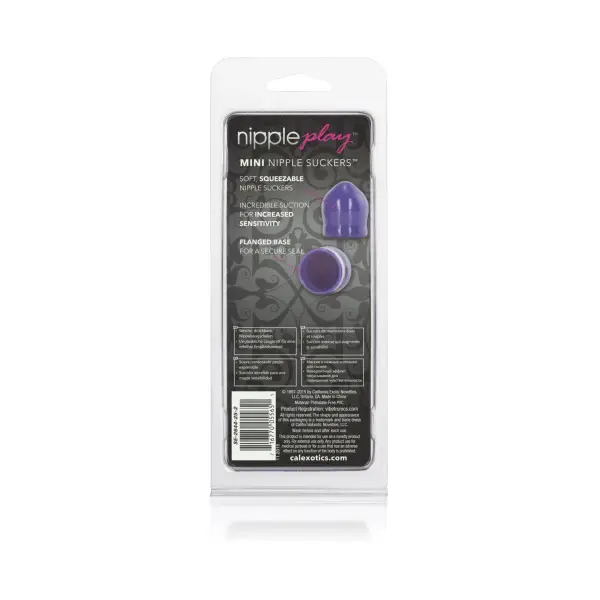 Nipple Play Mini Nipple Suckers - Purple - nipple toys - product image 2