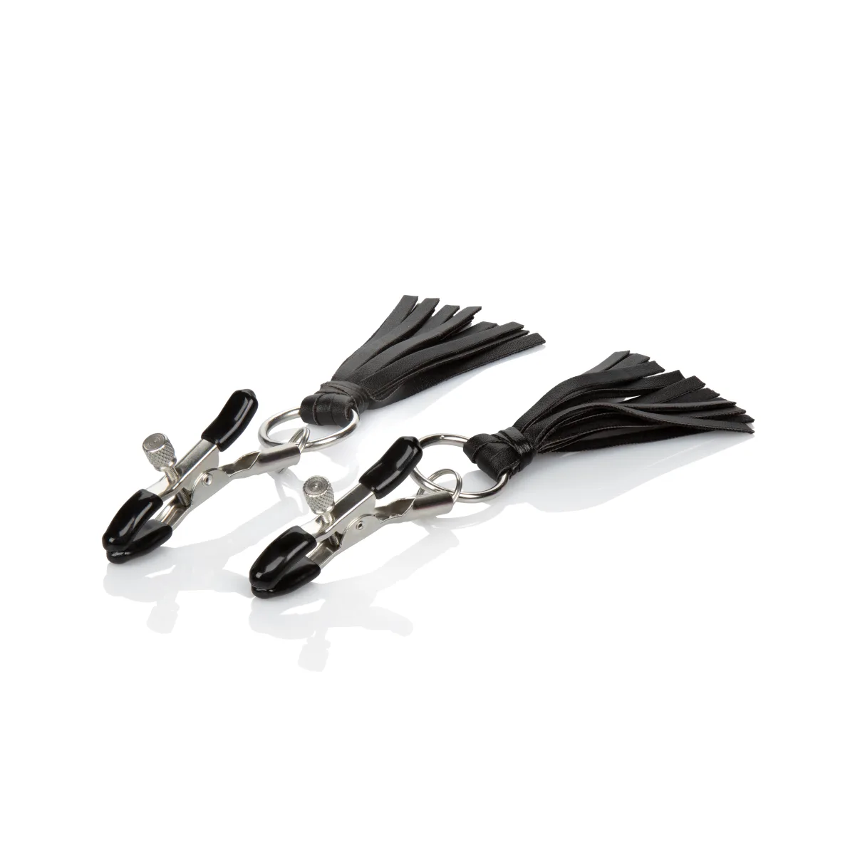 Nipple Play Playful Tassels Nipple Clamps - Black nipple clamps - main image