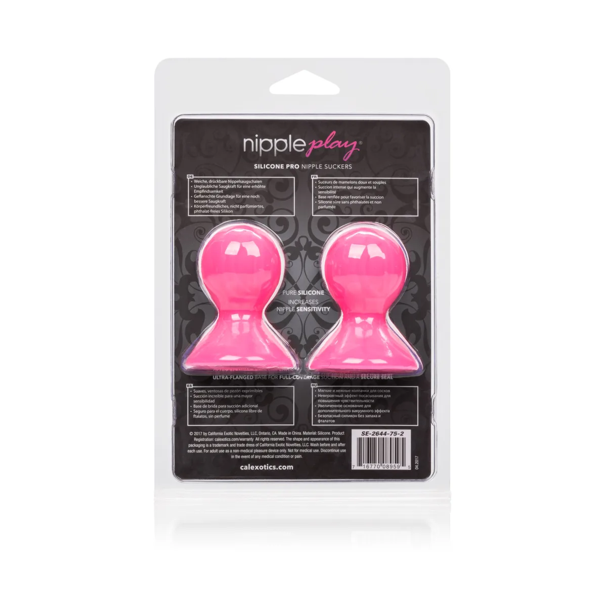 Nipple Play Silicone Pro Nipple Suckers - Pink nipple suction toy - main product image