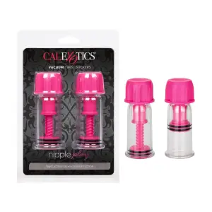 Nipple Play Vacuum Twist Suckers - Pink 4 Nipple Play Vacuum Twist Suckers - Pink nipple suction toy - main product image
