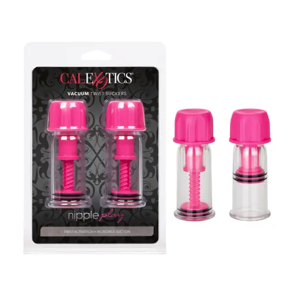 Nipple Play Vacuum Twist Suckers - Pink nipple suction toy - main product image Nipple Play Vacuum Twist Suckers - Pink nipple suction toy - main product image