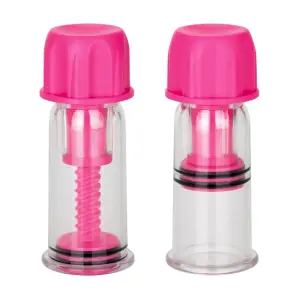 Nipple Play Vacuum Twist Suckers - Pink 6 Nipple Play Vacuum Twist Suckers - Pink nipple suction toy - alternate product angle