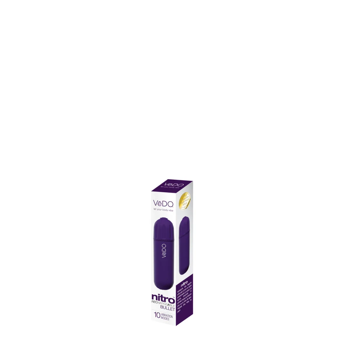Nitro Rechargeable Bullet - Purple - view 1
