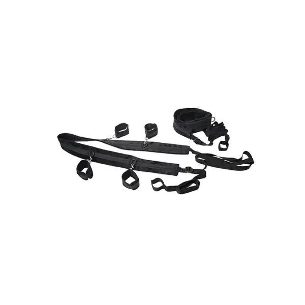 No Matter Where Bondage Restraint System - Black bed bondage kit - detail view