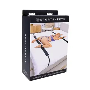 No Matter Where Bondage Restraint System - Black bed bondage kit - packaging view