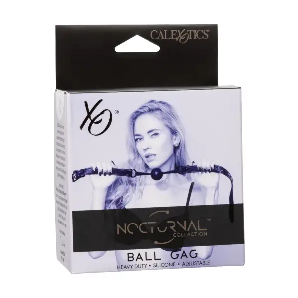 Nocturnal Collection Ball Gag - Black gag - product detail