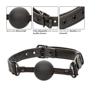 Nocturnal Collection Ball Gag - Black gag - product detail