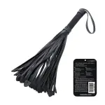 Nocturnal Collection Heart Throb Flogger - Black bdsm flogger - main image