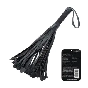 Nocturnal Collection Heart Throb Flogger - Black bdsm flogger - main image
