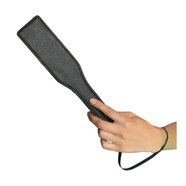 Nocturnal Collection Paddle - Black spanking paddle - additional view