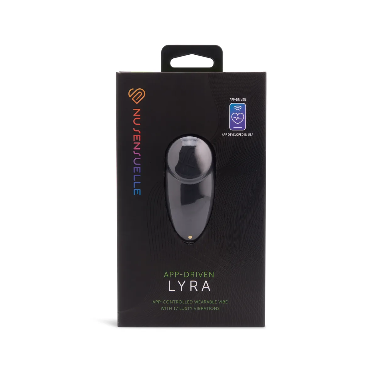 Nu Sensuelle Lyra Panty Vibe App Driven - Black - app controlled vibrator - main product image