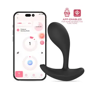 Oly 2 App-Enabled Wearable Vibrator - Black – panty vibrator – view 2