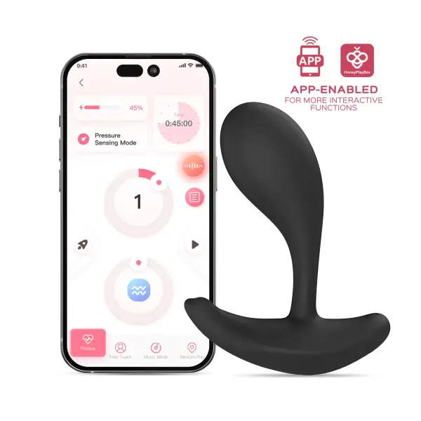 Oly 2 App-Enabled Wearable Vibrator - Black – panty vibrator – view 2