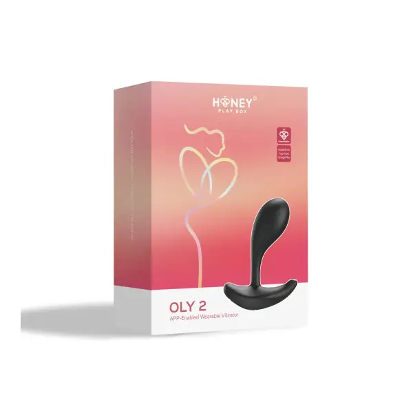 Oly 2 App-Enabled Wearable Vibrator - Black – panty vibrator – view 4