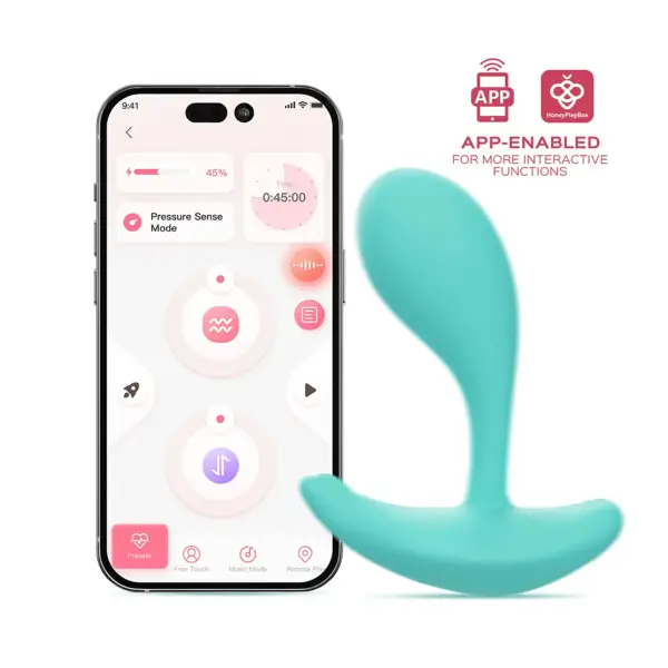 Oly 2 App-Enabled Wearable Vibrator - Blue - view 3