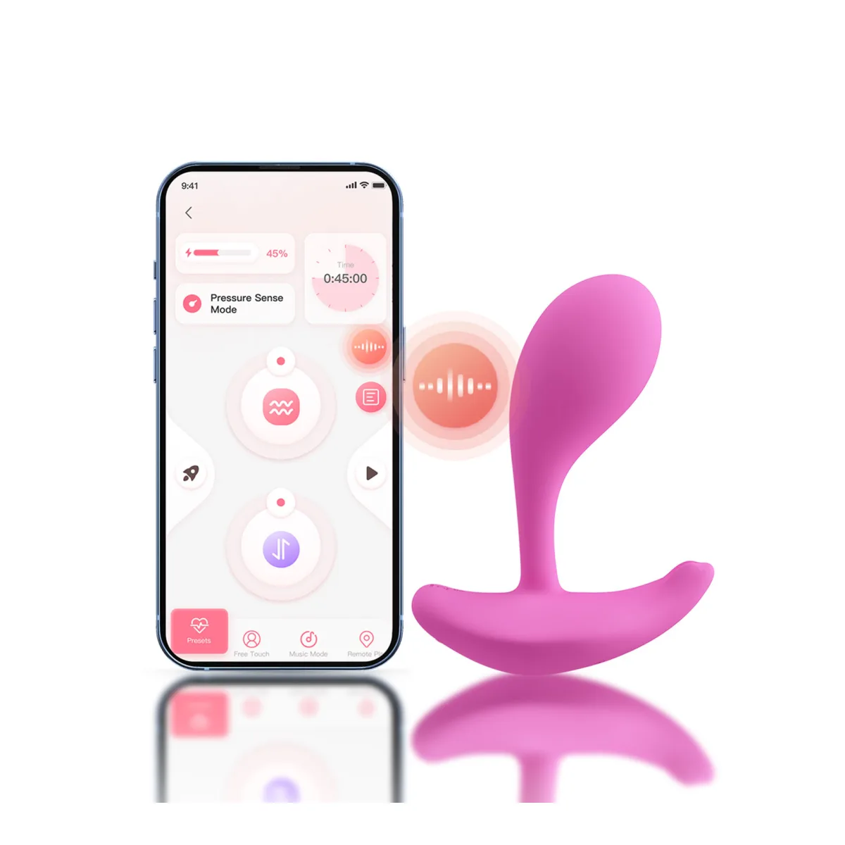 Oly 2 App-Enabled Wearable Vibrator - Pink – panty vibrator – view 2