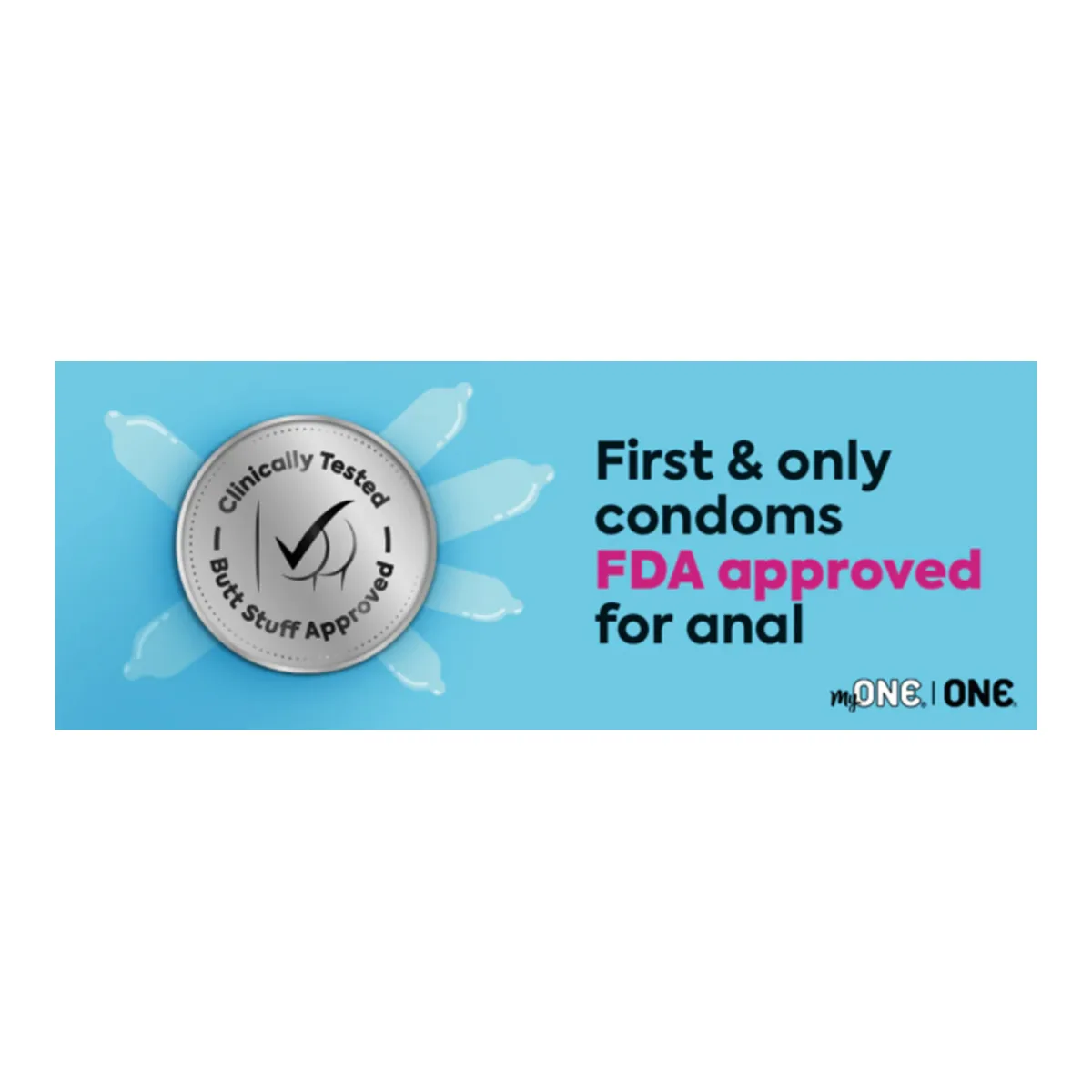 One Backdoor 3 Count Condoms product image