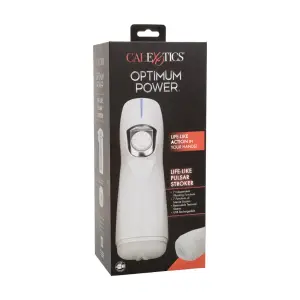 Optimum Power Lifelike Pulsar Stroker - White realistic male masturbator - alternate angle
