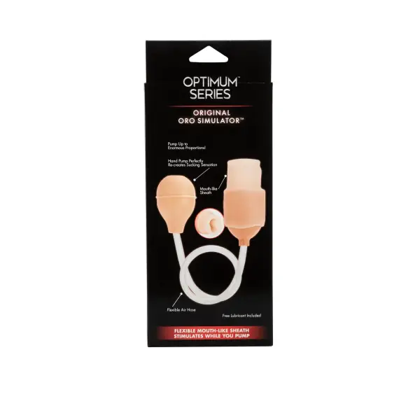 Optimum Series Original Oro Simulator first time penis pump - packaging view